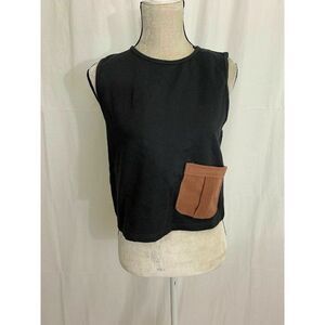 Ava & Lu Girls New Charcoal Gray Tank Top